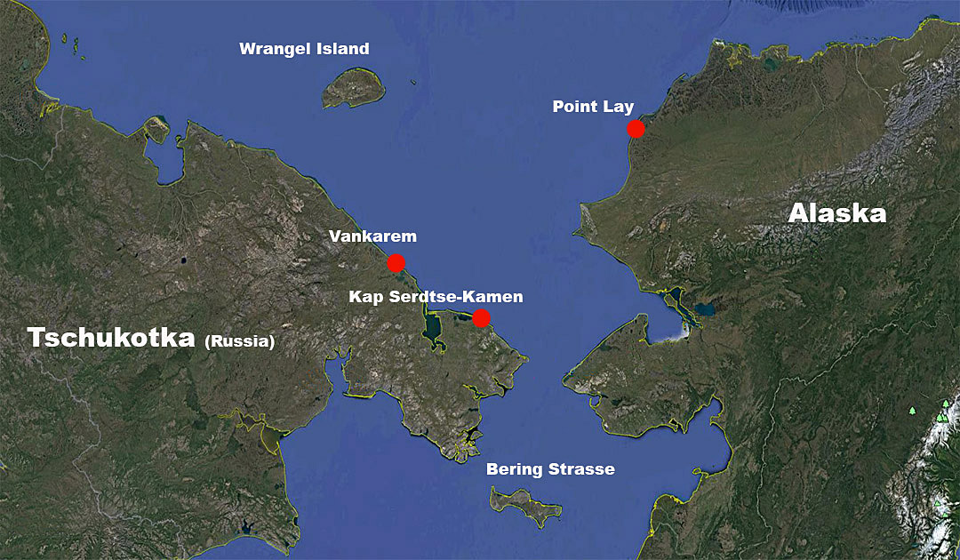 Map Bering Strait